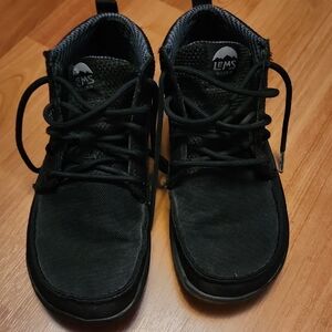 Lems Black Lace-Up, Boulder Boot Mid. Unisex 7 Or Womens 8.5 Sneaker